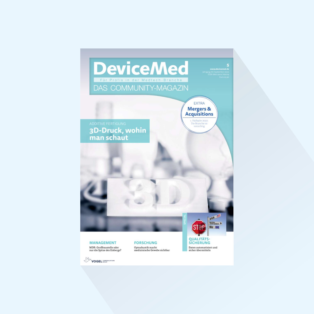 DeviceMed: Ausgabe 5/24, Erscheinungstag 04.11.2024 (COMPAMED/MEDICA)