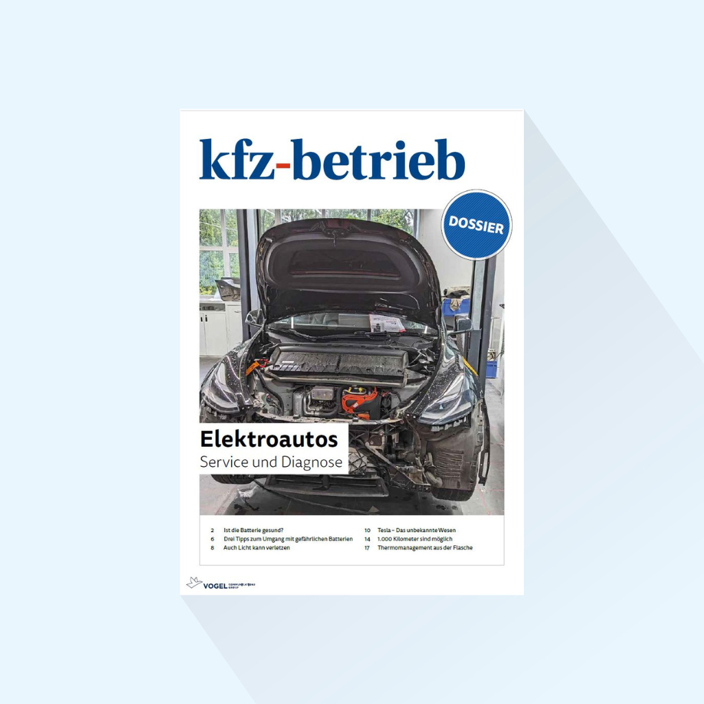 kfz-betrieb: Dossier „Service und Diagnose an E-Autos “, Erscheinungstag 25.03.2024