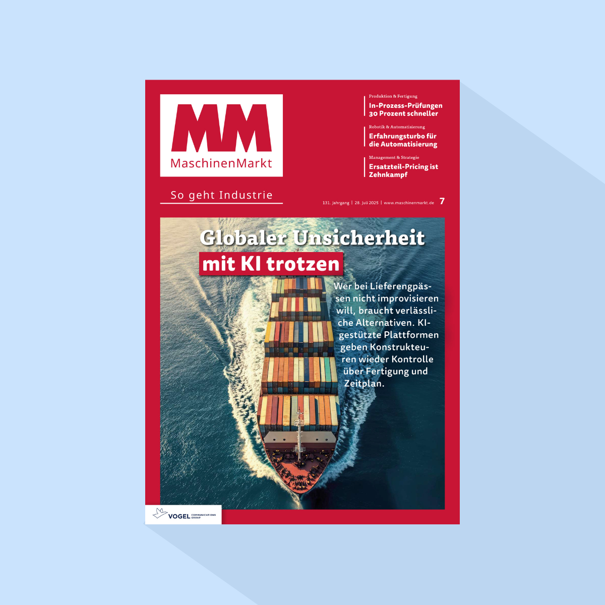 MM MaschinenMarkt: Issue 7/26, Publishing Date: 27.07.2026