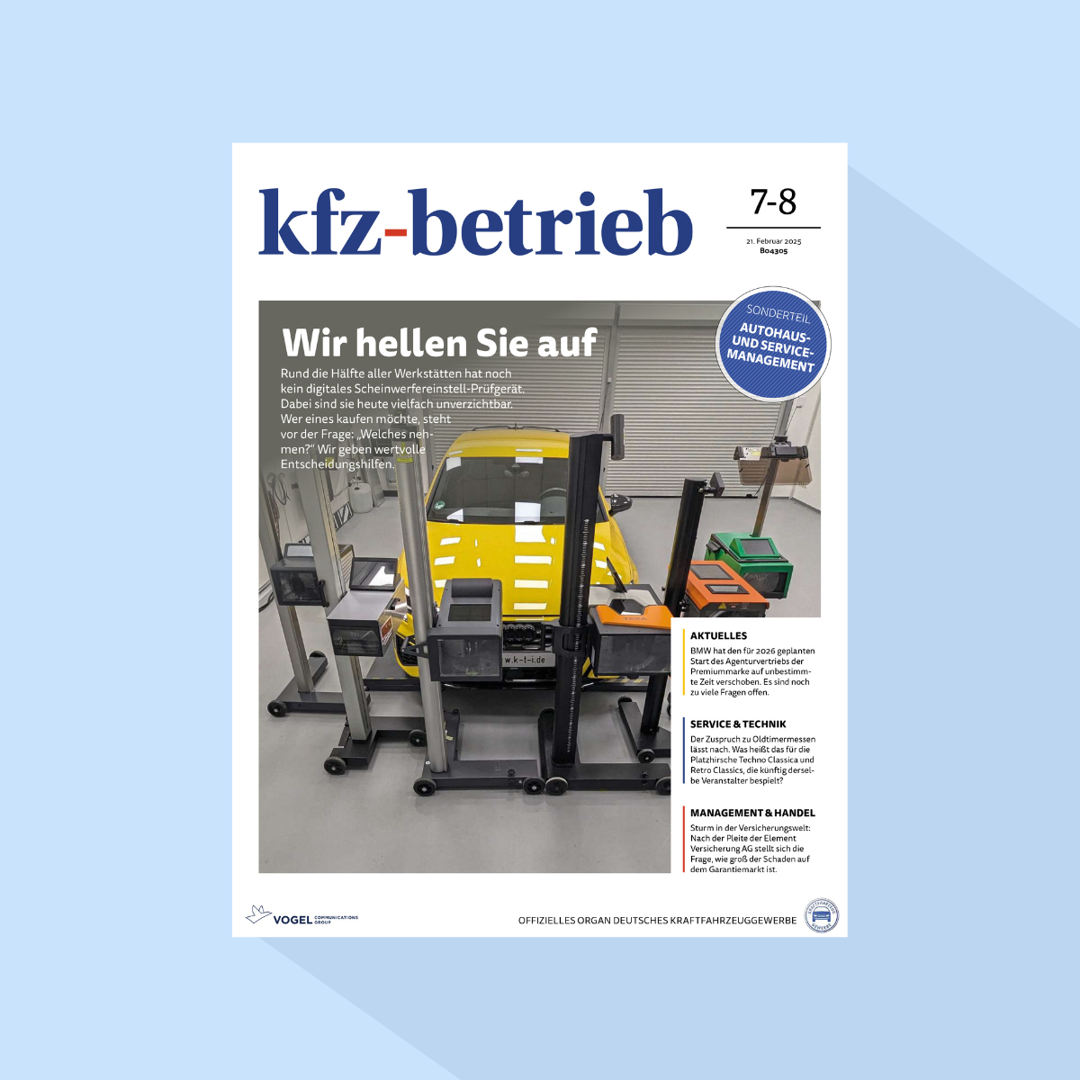 kfz-betrieb: Ausgabe 7-8/26, Erscheinungstag: 20.02.2026