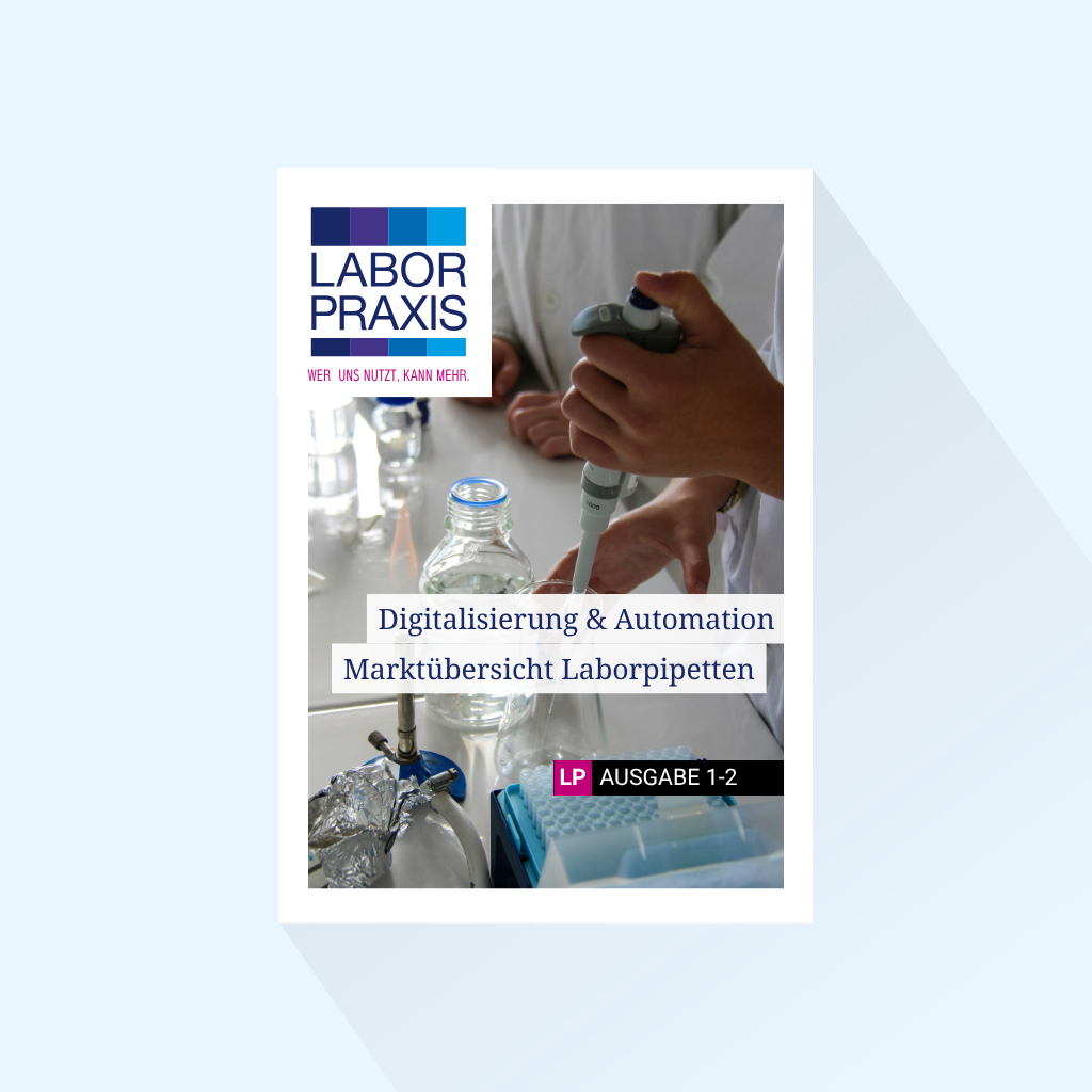 LABORPRAXIS: Issue 1-2/27, Publishing Date: February 25, 2027 (February: Special Issue on Digitalization and Automation, including a market overview of laboratory pipettes)