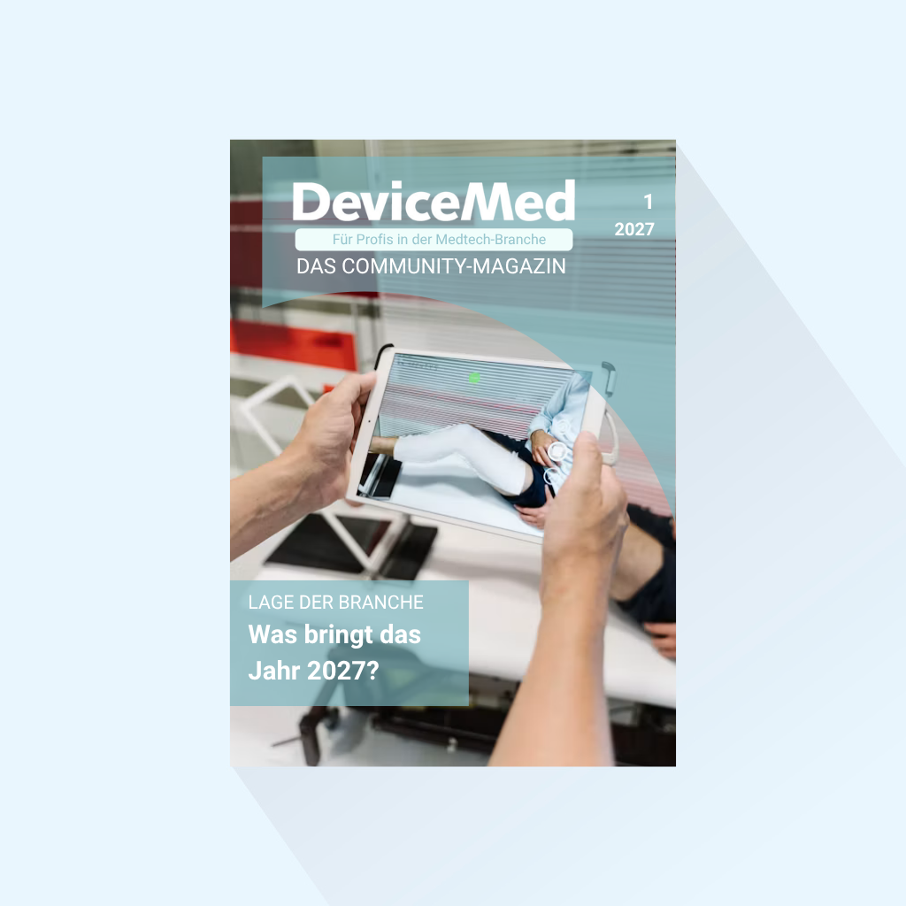 DeviceMed: Issue 1/2027, Publishing Date: March 4, 2027 (Special: State of the Industry, embedded world Issue, Lounges, HANNOVER MESSE, DMEA, SENSOR + TEST)