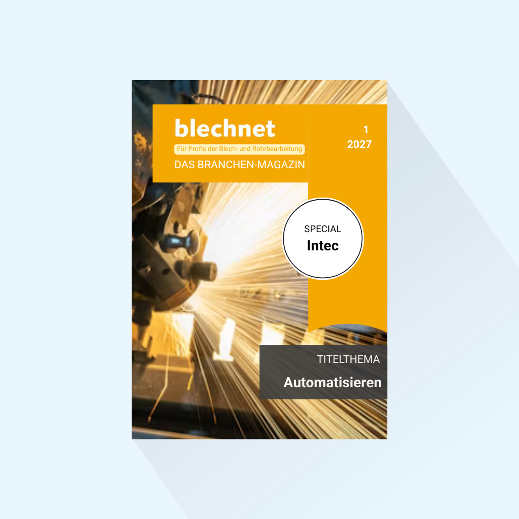 blechnet: Issue 1/2027, Publishing Date: February 15, 2027 (February: Automation in Sheet Metal Processing, Trade fair issues about intec)