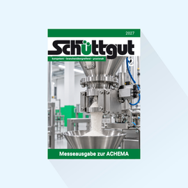 Schüttgut: Issue 2/2027, Publishing Date: April 28, 2027 (May: Trade fair issues regarding ACHEMA)