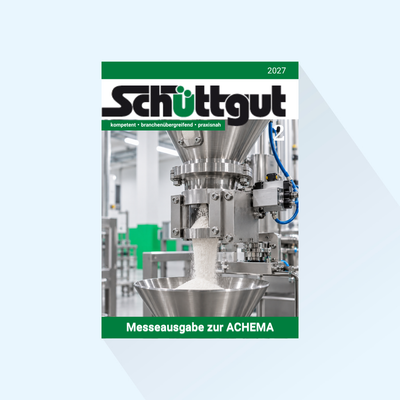 Schüttgut: Issue 2/2027, Publishing Date: April 28, 2027 (May: Trade fair issues regarding ACHEMA)