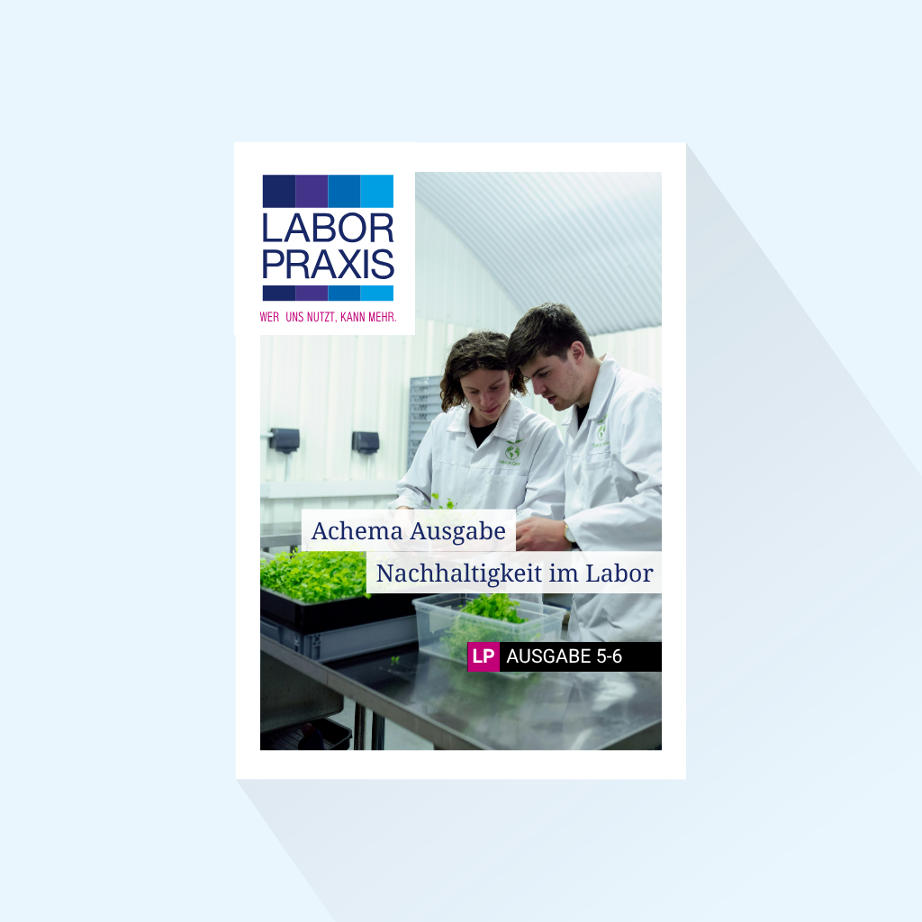 LABORPRAXIS: Issue 5-6/27, Publishing Date: June 2, 2027 (June: ACHEMA issue featuring a special section on sustainability in the lab)
