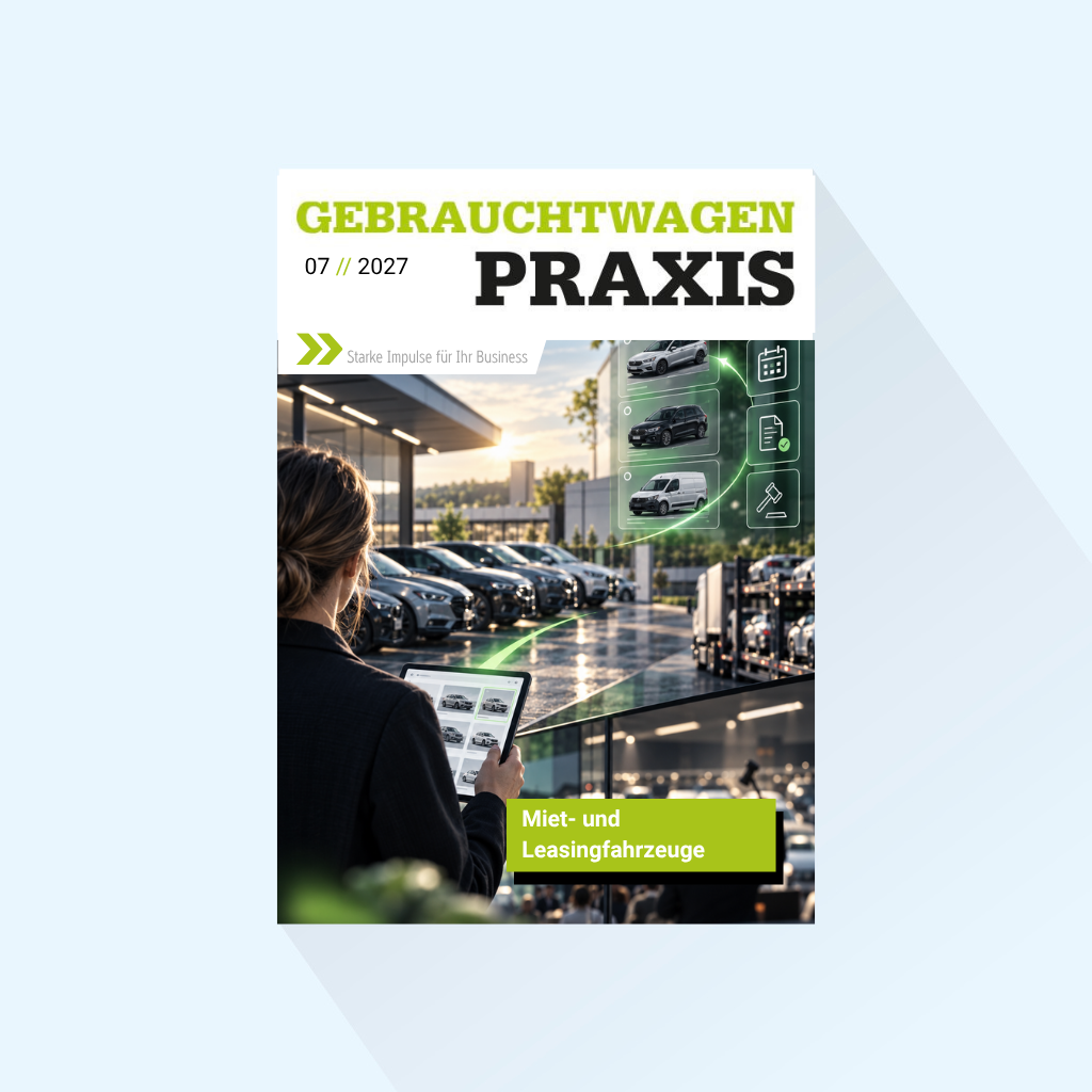 Gebrauchtwagen Praxis Issue 7-8/2027 Publishing Date : 01.07.2027 (July: Rental and leasing vehicles / Auctions)