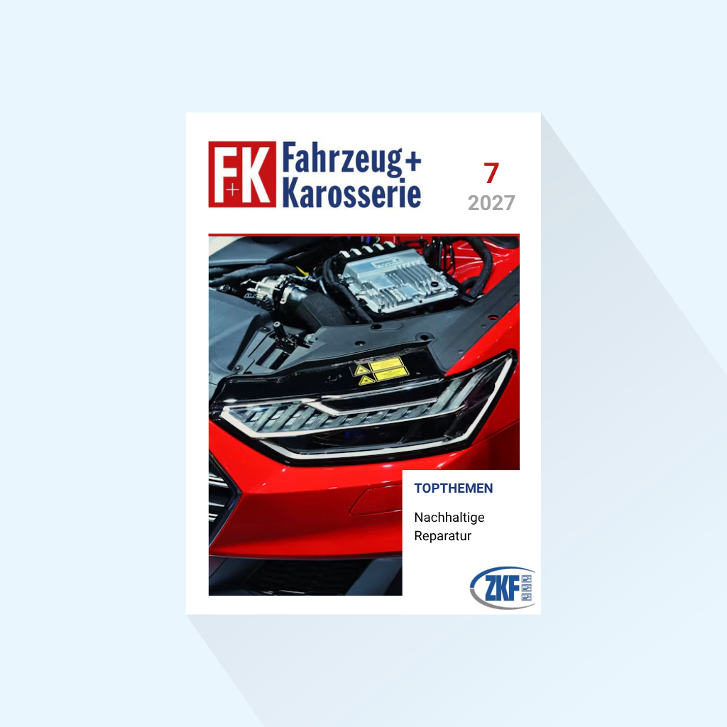 F+K Fahrzeug+Karosserie: Issue 7/2027, Publishing Date: July 22, 2027 (July: Sustainable Repair)