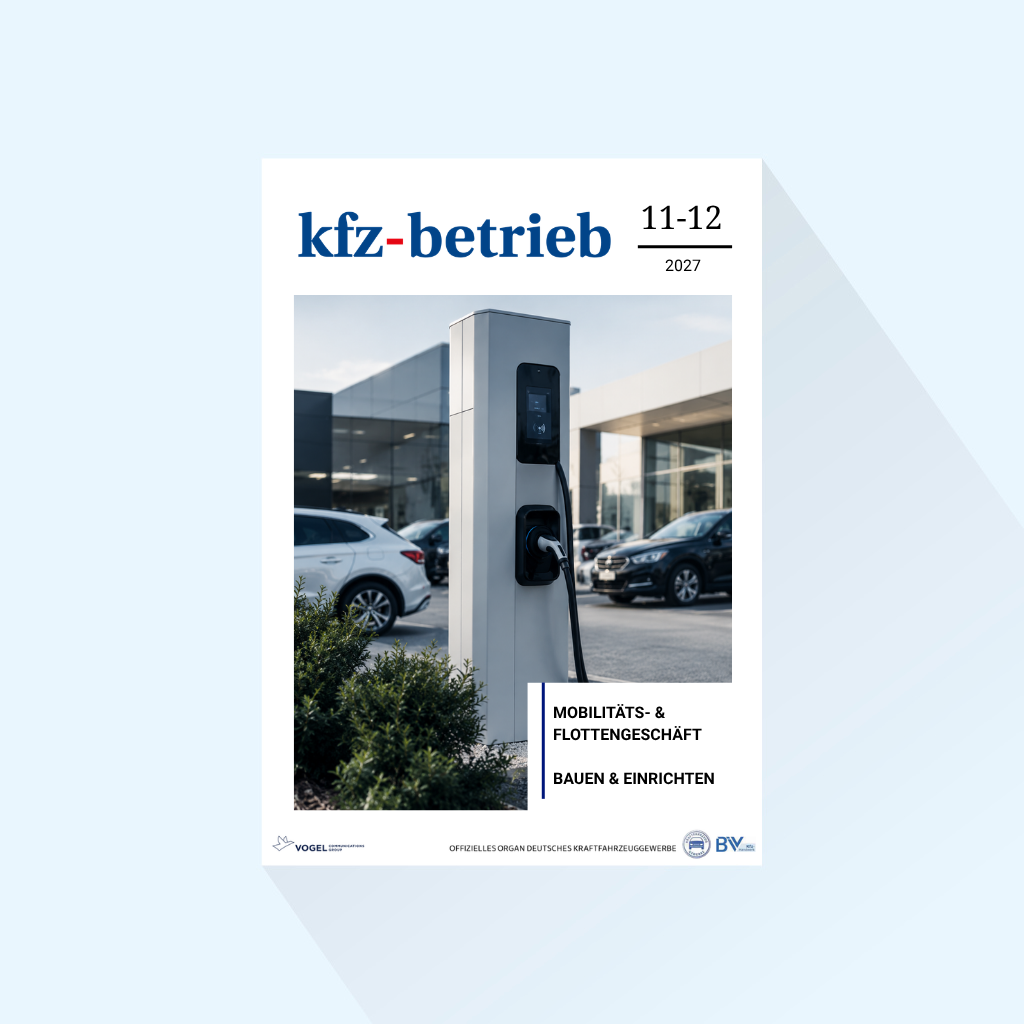 kfz-betrieb: Issue 11-12/27, Publishing Date: March 19, 2027 (March: Mobility and Fleet Business / Construction and Furnishings)