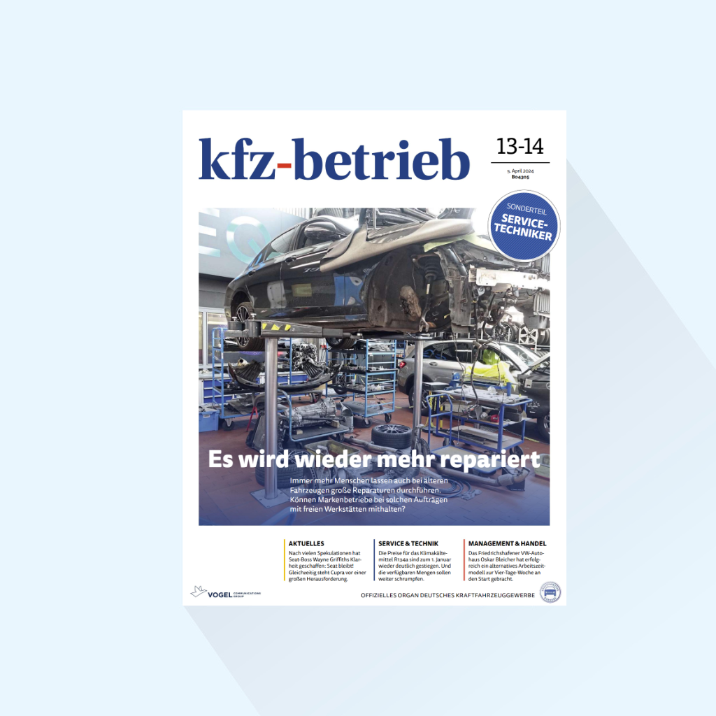 kfz-betrieb: Ausgabe 13/14-25, Erscheinungstag: 04.04.2025 (Kundenbindung/Klimatisierung)