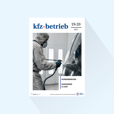 kfz-betrieb Issue 19-20/27, Publishing Date : 14.05.2027 (May: Customer loyalty / Bodywork & Paint)