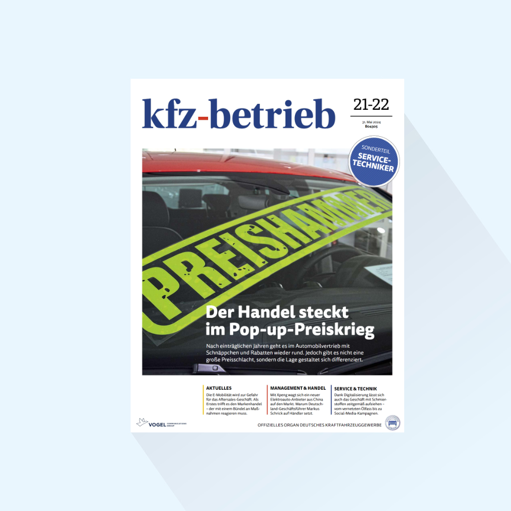 kfz-betrieb: Ausgabe 21/22-25, Erscheinungstag: 30.05.2025 (Finanzdienstleistungen/Schmierstoffe) mit Copytest