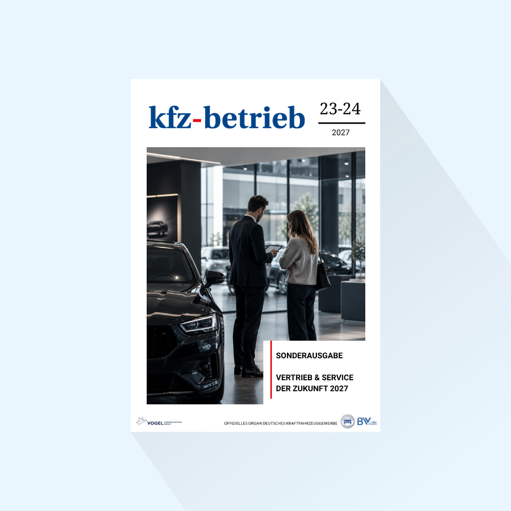 kfz-betrieb Issue 23-24/27, Publishing Date : 11.06.2027 (June: Special Edition) 