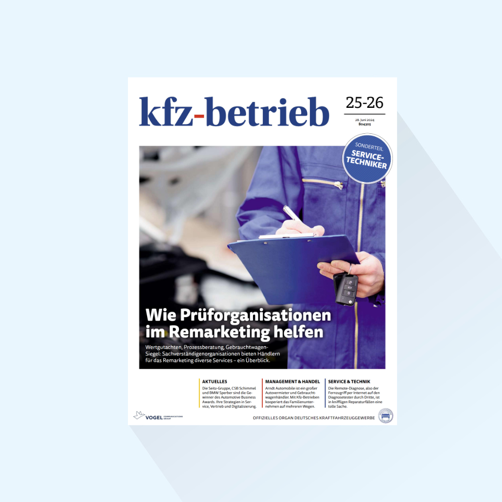 kfz-betrieb: Ausgabe 25/26-25, Erscheinungstag: 27.06.2025 (Freier Markt/Sachverständige)