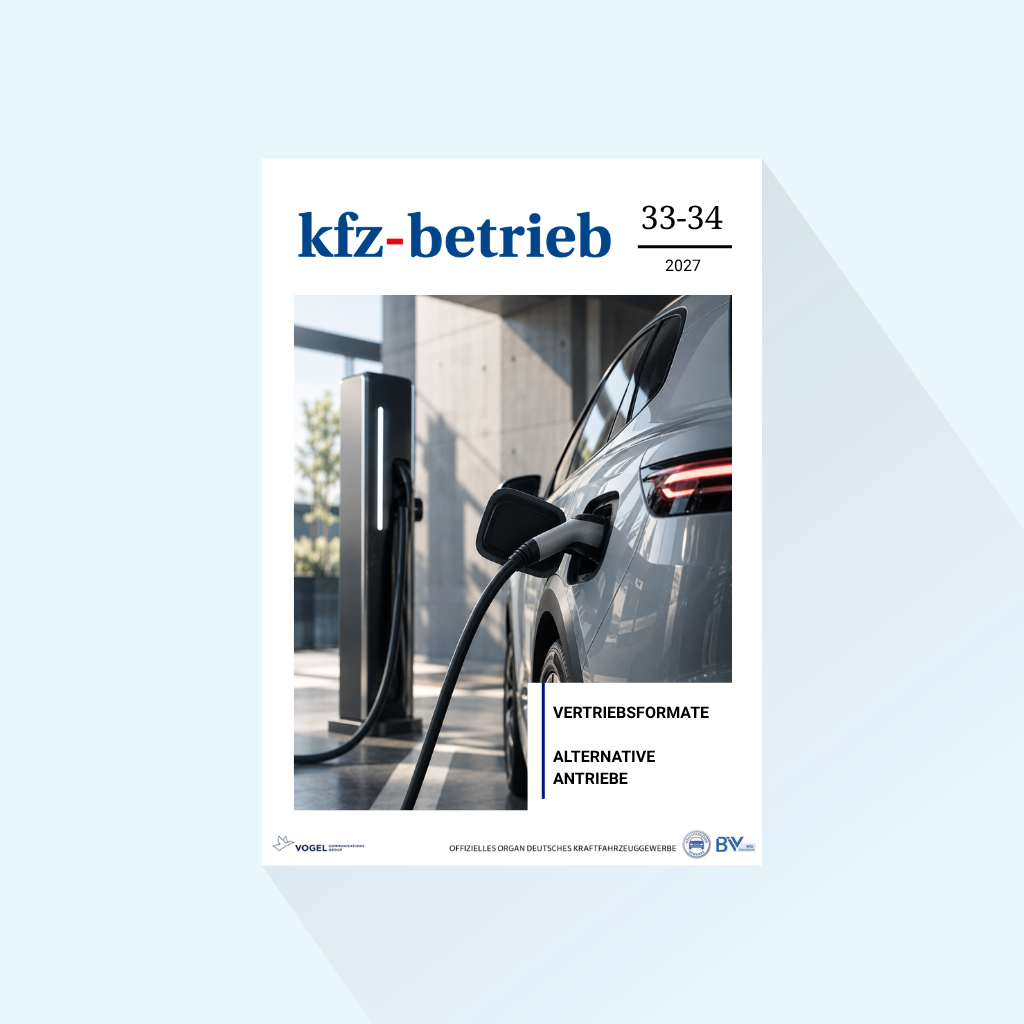 kfz-betrieb Issue 33-34/27, Publishing Date : 20.08.2027 (August: Sales formats / Alternative drives | IAA Mobility trade fair preview)