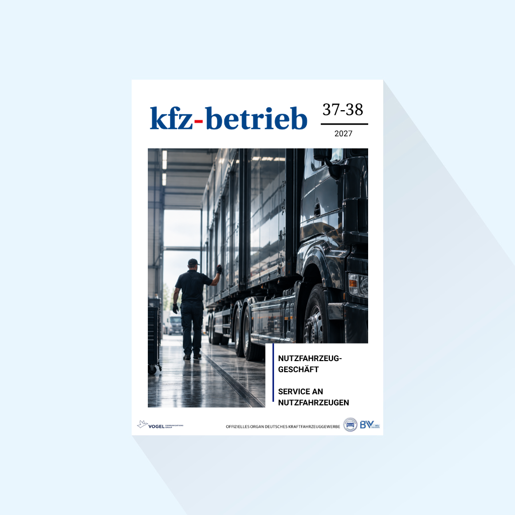 kfz-betrieb Issue 37-38/27, Publishing Date : 17.09.2027 (September: Commercial vehicle business / Service for commercial vehicles)