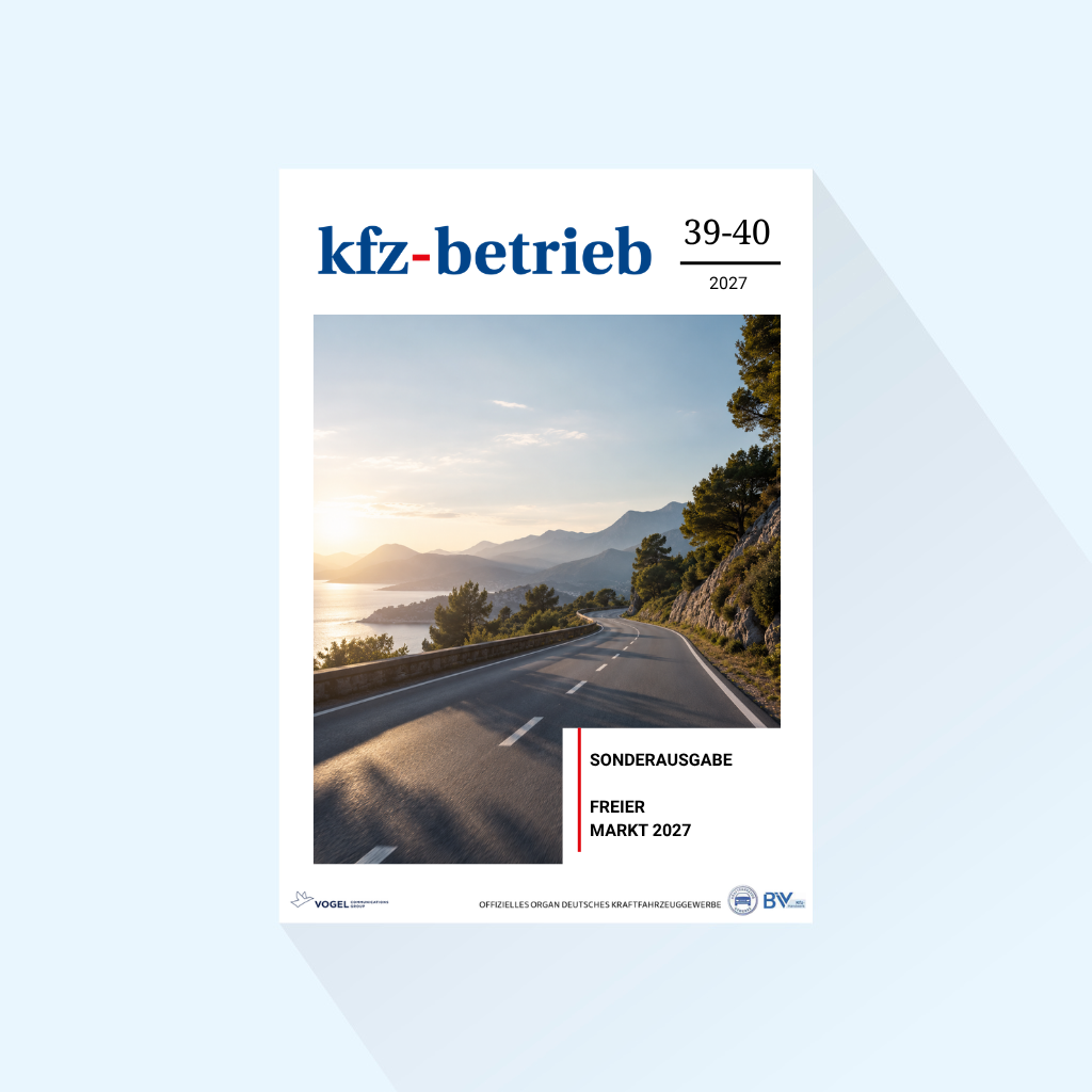 kfz-betrieb Issue 39-40/27, Publishing Date : 01.10.2027 (October: Special Edition) 