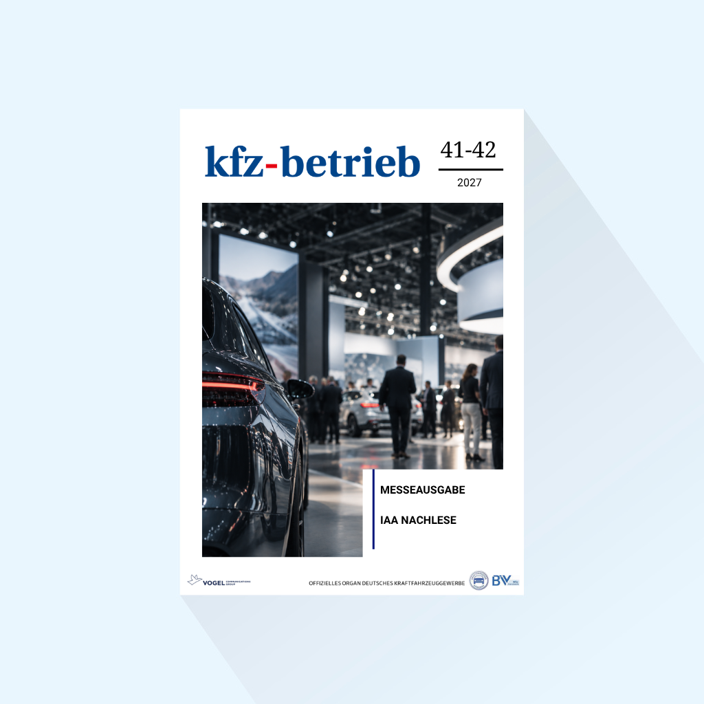 kfz-betrieb: Issue 41-42/27, Publishing Date: October 15, 2027 (October: IAA Mobility Wrap-Up)