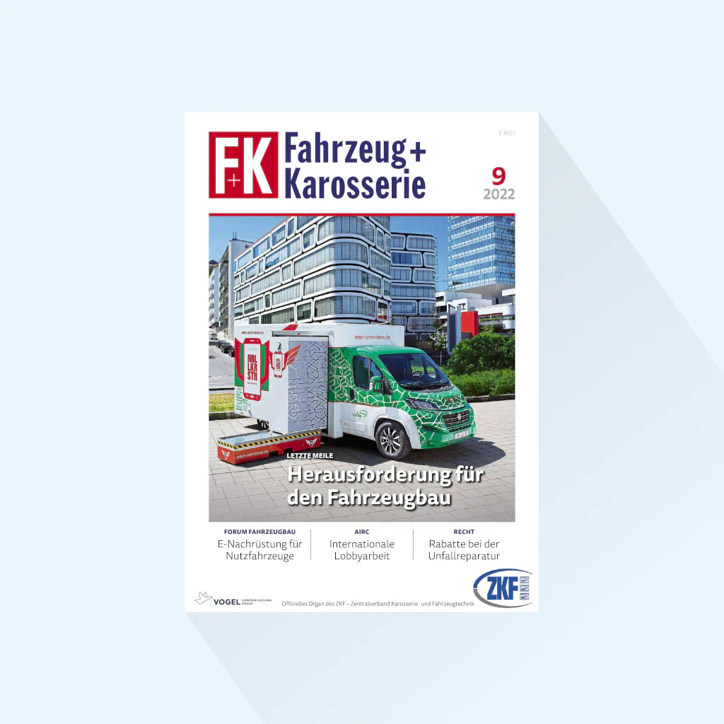 F+K Fahrzeug+Karosserie 版期 说明：9/25，出版日期：2025 年 9 月 25 日（含特殊商用车辆上部结构）