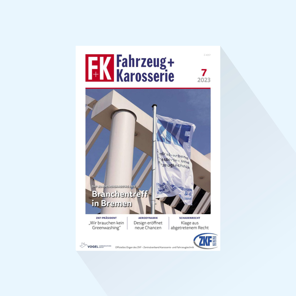 F+K Fahrzeug+Karosserie: Ausgabe 7/24, Erscheinungstage 25.07.2024 (mit Special zum ZKF-Branchentreff)