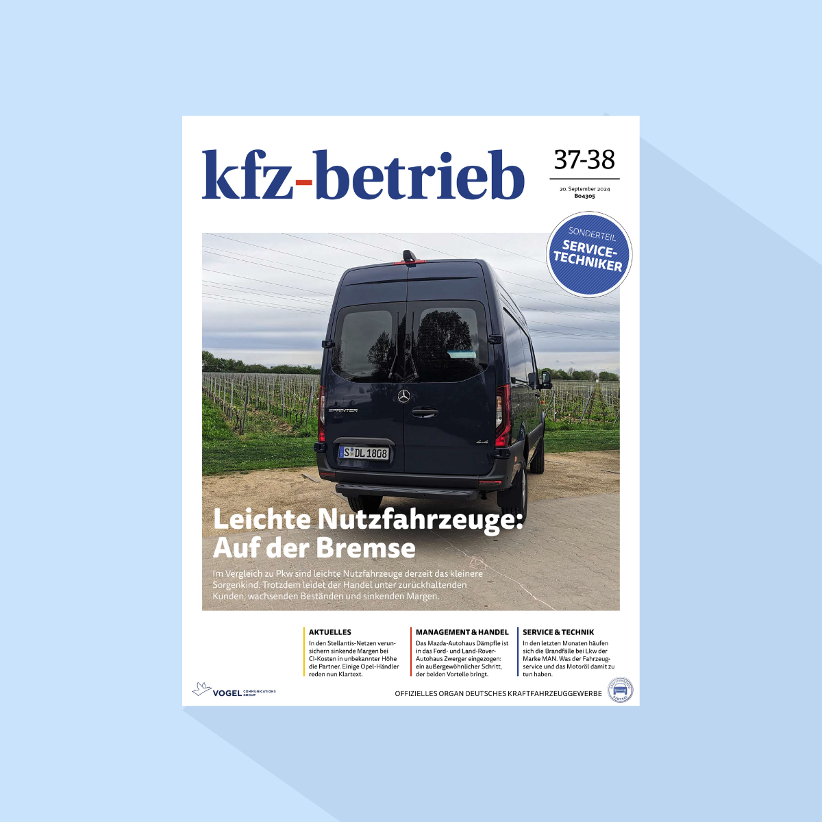 kfz-betrieb: Ausgabe 37-38/26, Erscheinungstag: 18.09.2026