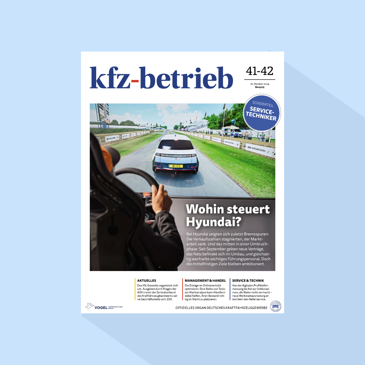 kfz-betrieb: Ausgabe 41-42/26, Erscheinungstag: 16.10.2026