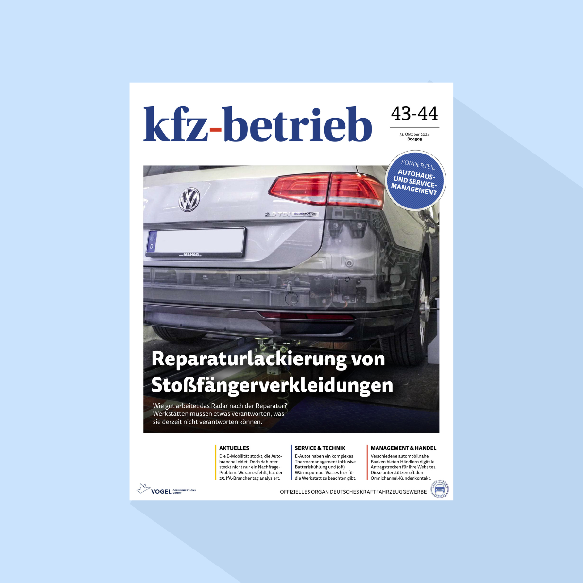 kfz-betrieb: Ausgabe 43-44/26, Erscheinungstag: 30.10.2026