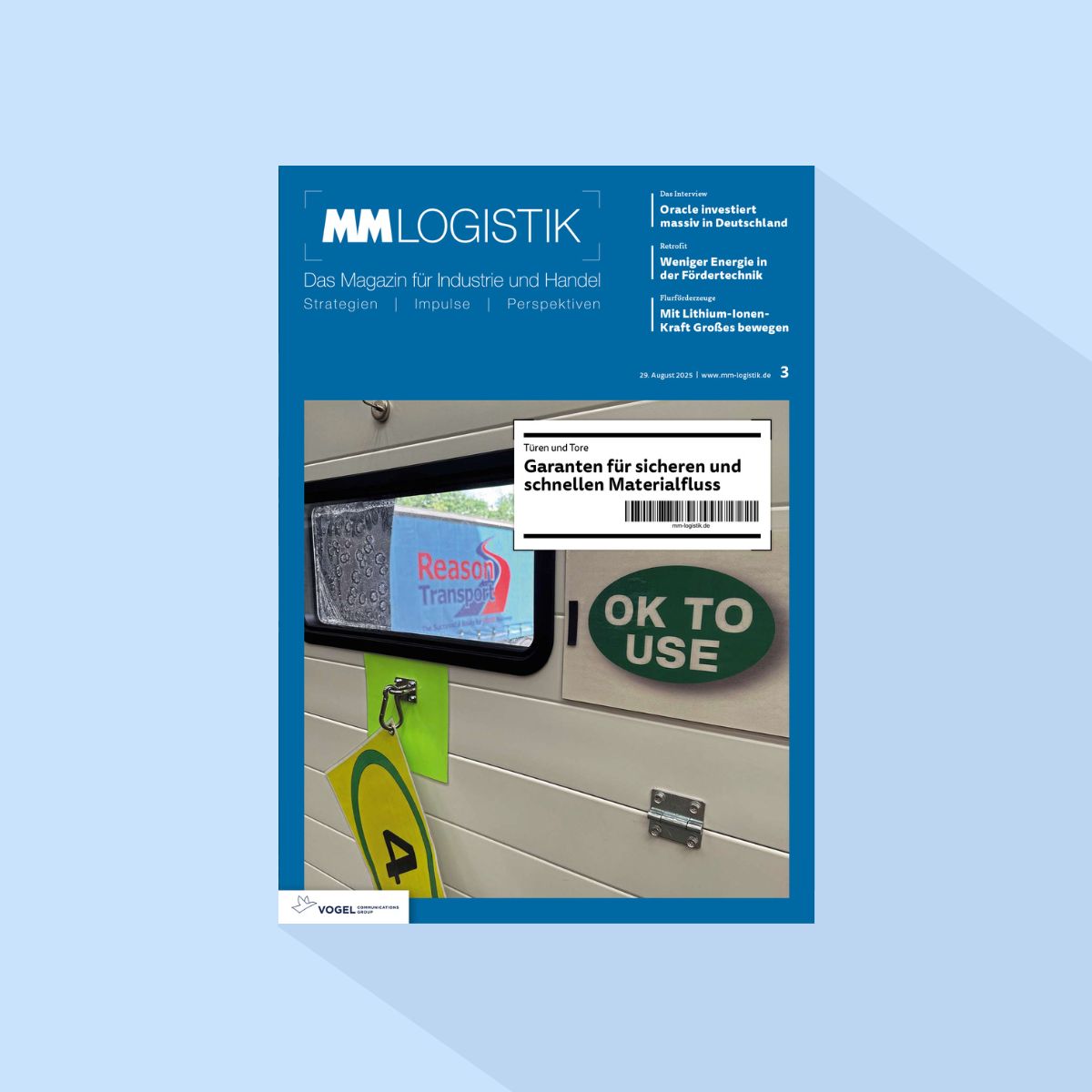 MM LOGISTIK: Ausgabe 3/26, Erscheinungstag: 07.09.2026