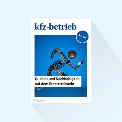kfz-betrieb 集锦 "备件市场的质量和可持续性"，出版日期 2024 年 2 月 19 日