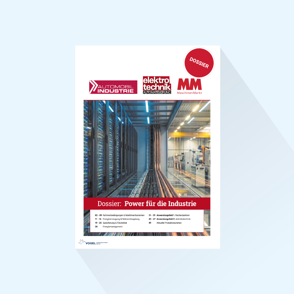 elektrotechnik AUTOMATISIERUNG: Dossier “Industrial Energy: Power for Industry,” Publishing Date September 22, 2026
