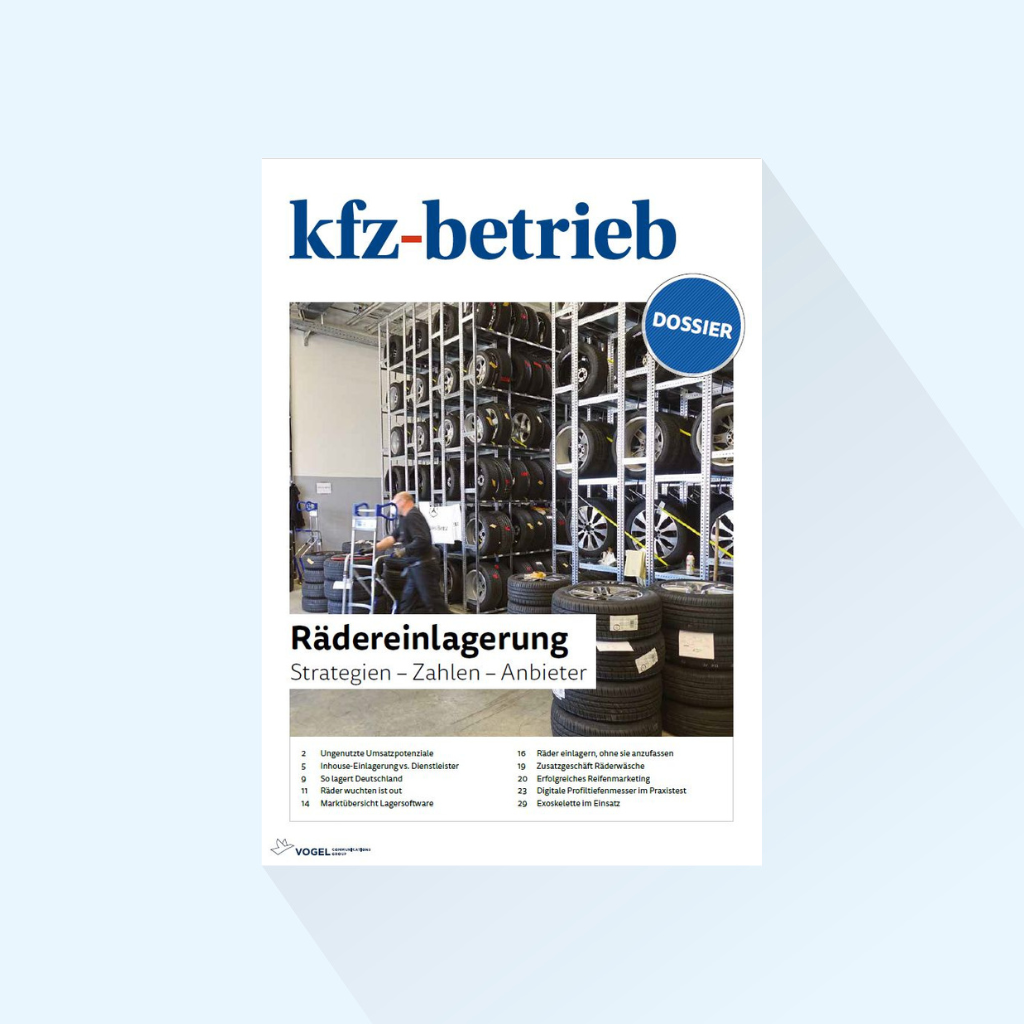 kfz-betrieb 集锦 "车轮存储"，出版日期为 2024 年 2 月 26 日