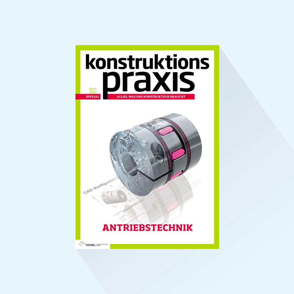 konstruktionspraxis: Special issue on drive technology, Publishing Date: 20.03.2025 (Hannover Messe)