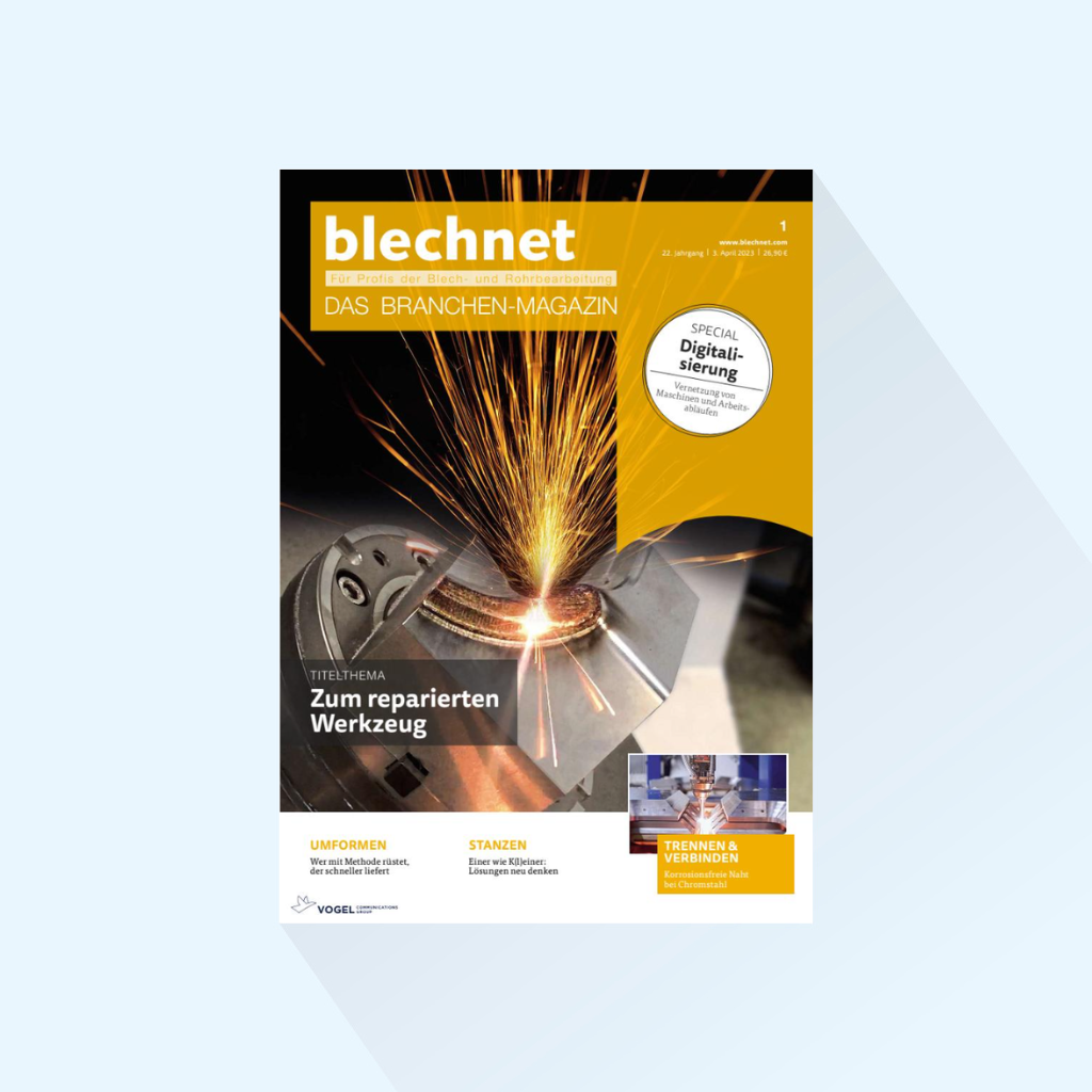 blechnet: Issue 1/24, Publishing Date 25.03.2024 (Magazine for the Tube/Wire trade fair with a focus on automation)