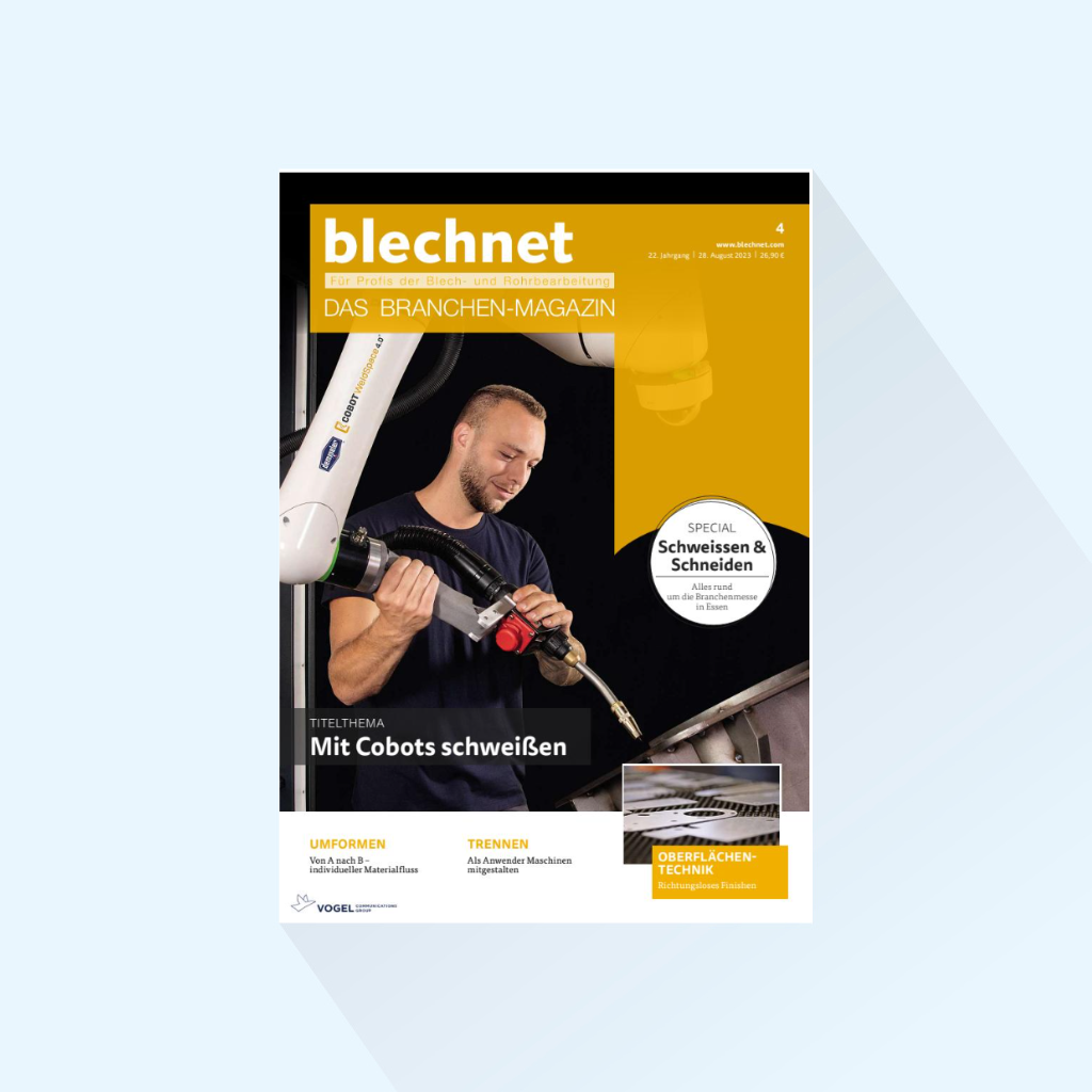 blechnet: Issue 4/24, Publishing Date 26.08.2024 (issue for the AMB trade fair with focus on surface technology)