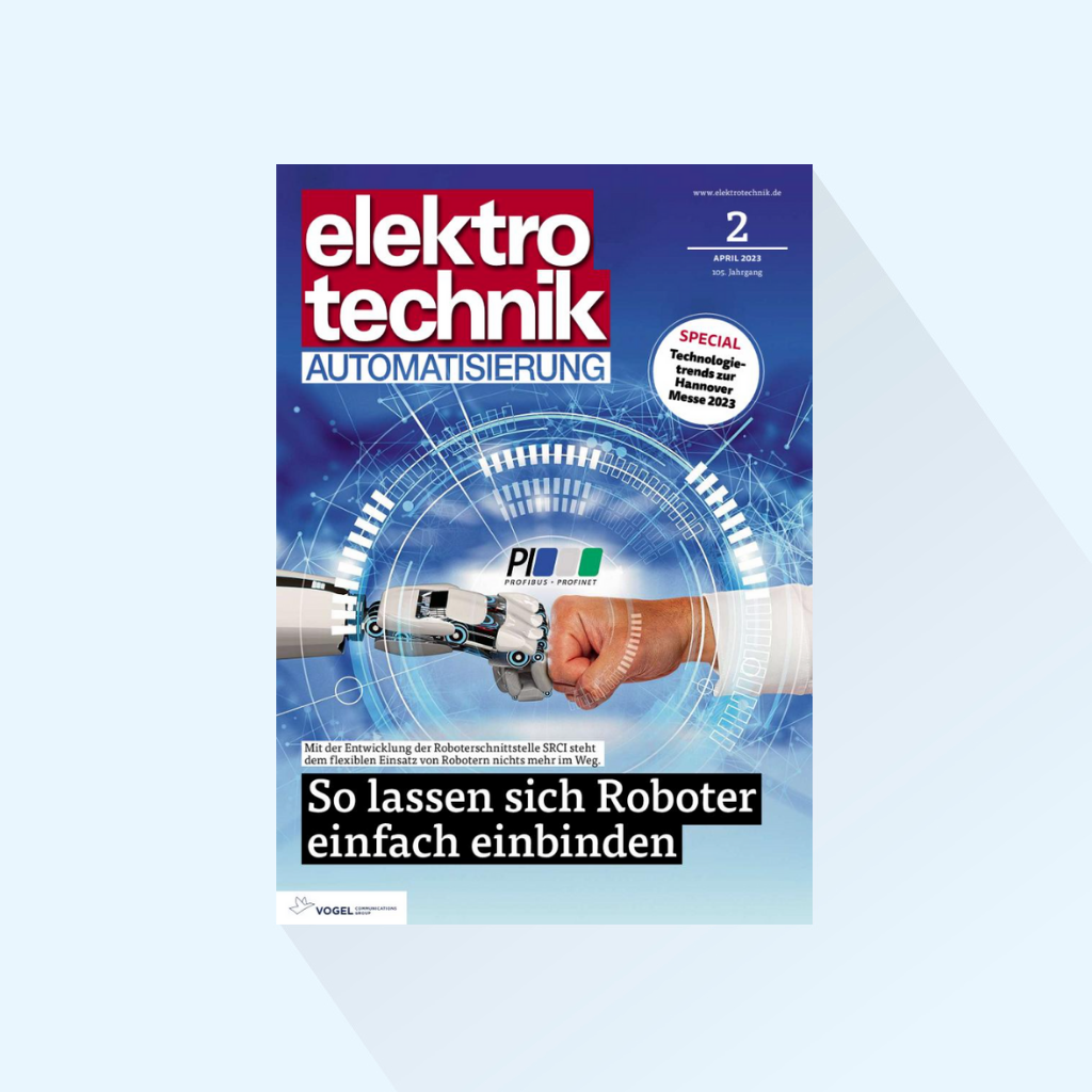 elektrotechnik AUTOMATISIERUNG 版期 2/24，出版日期 12.04.2024（汉诺威工业博览会、传感器+测试、PCIM、ACHEMA）。