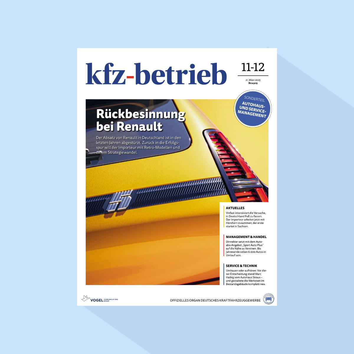 kfz-betrieb: Ausgabe 11-12/26, Erscheinungstag: 20.03.2026