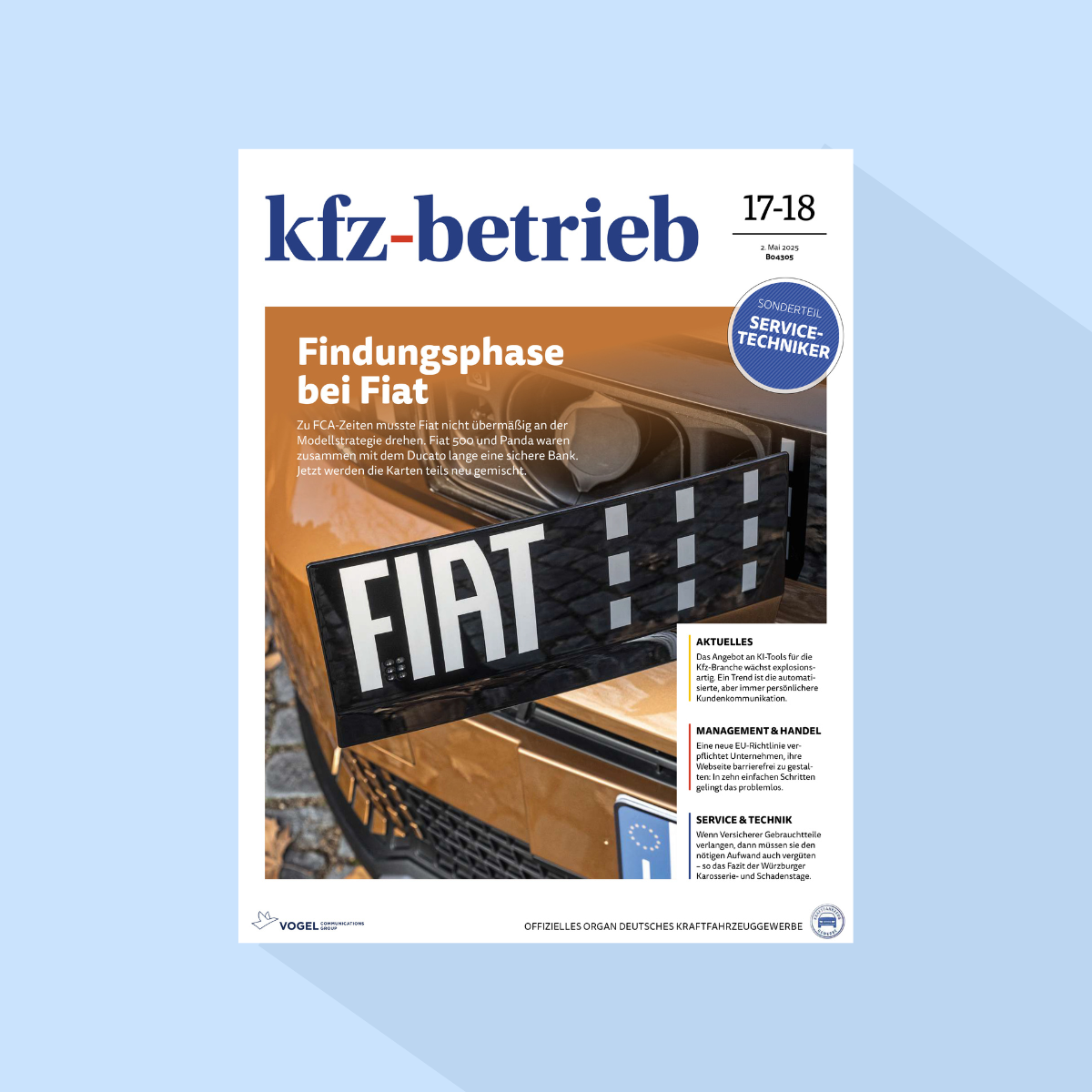 kfz-betrieb: Ausgabe 17-18/26, Erscheinungstag: 30.04.2026