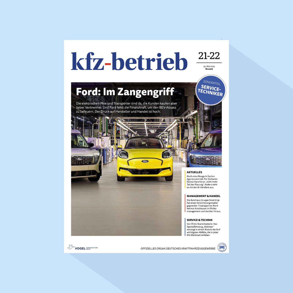 kfz-betrieb: Ausgabe 21-22/26, Erscheinungstag: 29.05.2026