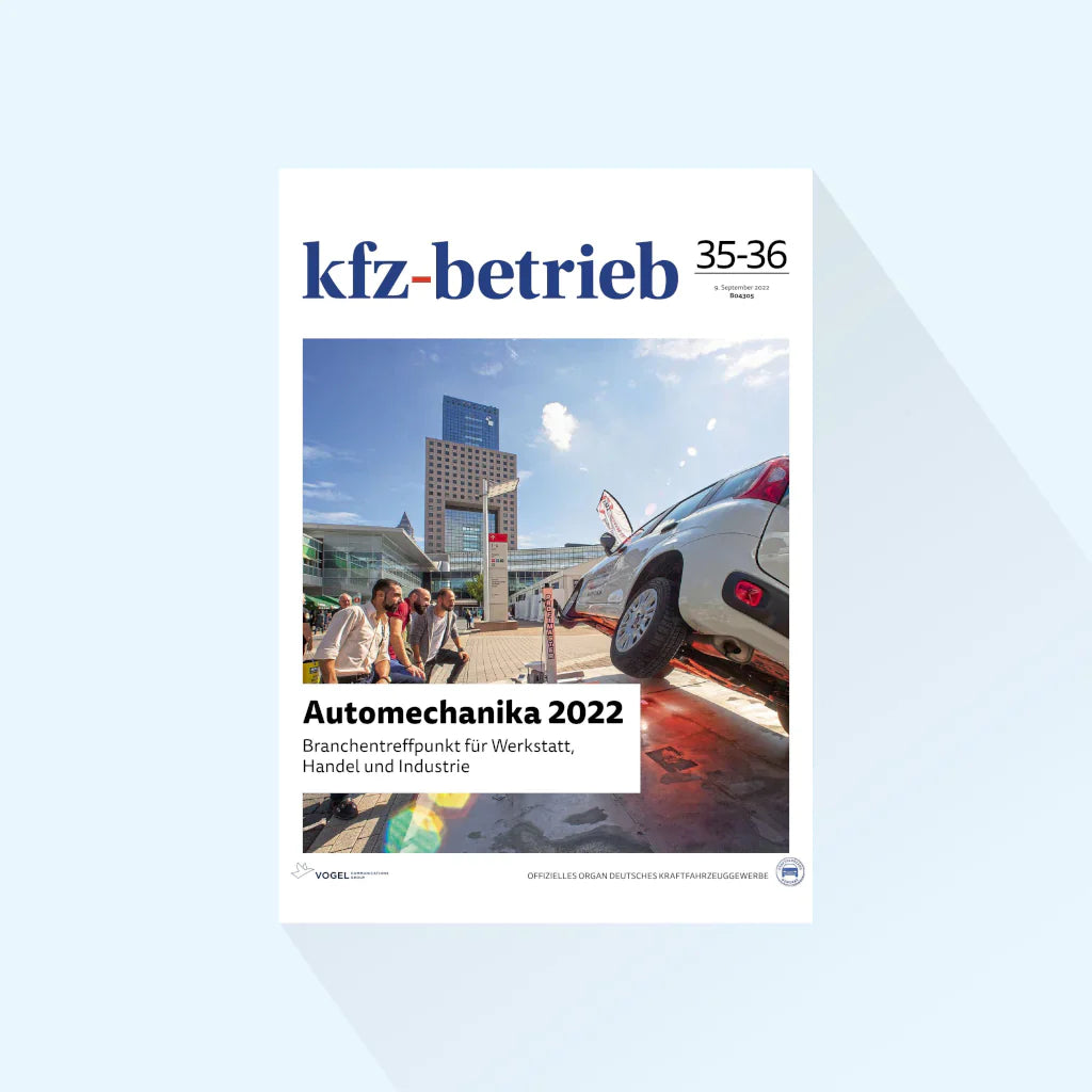 kfz-betrieb: Issue 35/36-25, Publishing Date: 05.09.2025 (New car business/wash technology)