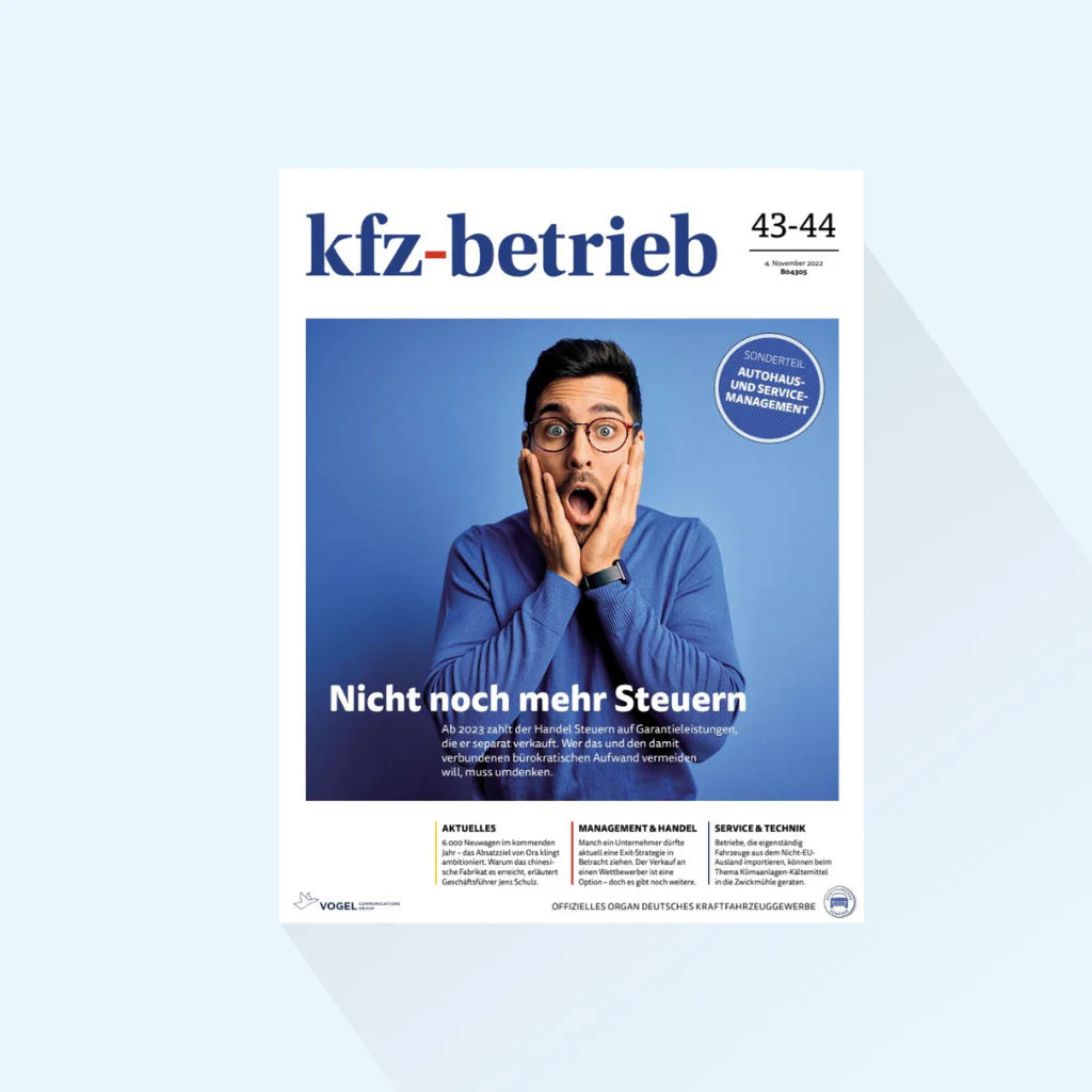 kfz-betrieb: Ausgabe 43/44-25, Erscheinungstag: 31.10.2025 (Finanzdienstleistungen/Klimatisierung)