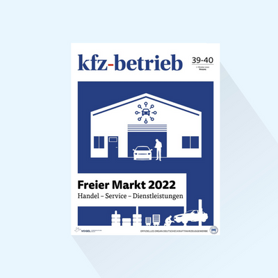 kfz-betrieb出版物：《2024 年自由市场》特刊 (版期 39/40)，出版日期：2024 年 10 月 4 日