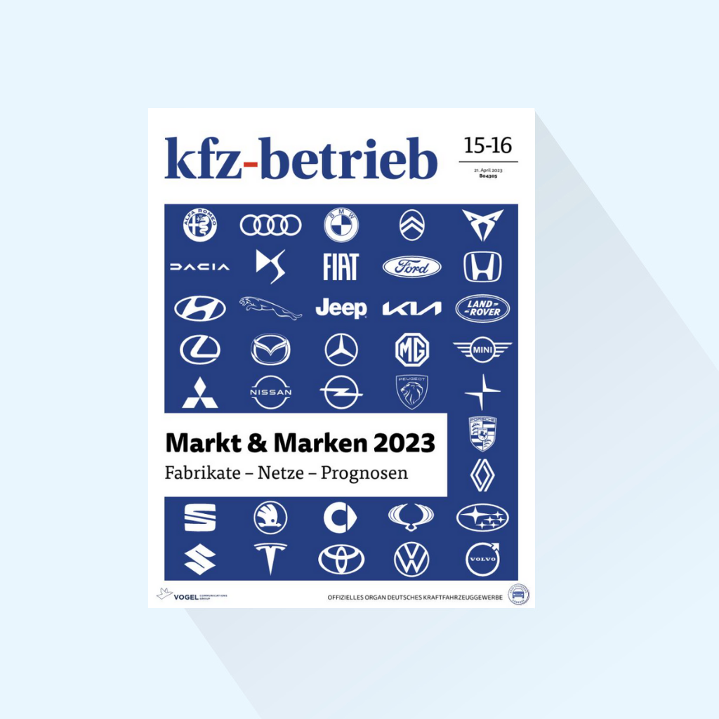 kfz-betrieb: Special edition Market & Brands 2024 (Issue 15/16), Publishing Date: 19.04.2024